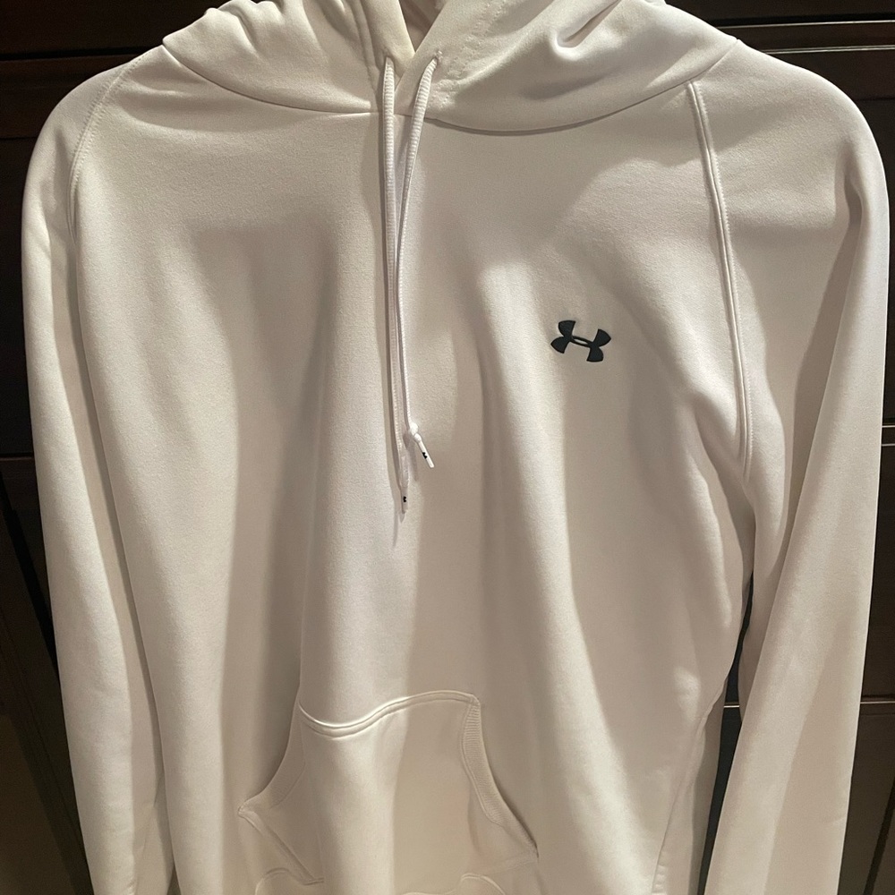 Under Armour white hooded pullover